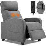 Fabric Recliner Sofa Adjustable Home Theater Seating Lounge