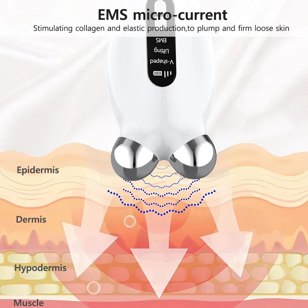 Face Lifting Massager EMS Microcurrent Massager Facial Wrinkle