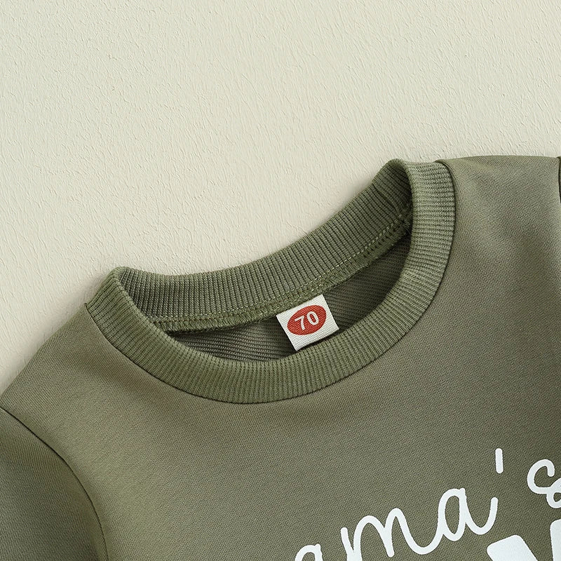 Fall Casual Baby Boys Outfits Newborn Clothes Letter