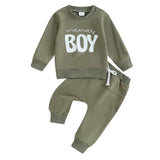 Fall Casual Baby Boys Outfits Newborn Clothes Letter