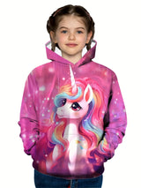 Fall Winter Kids Adorable Pony 3D Print Thick