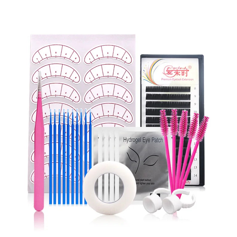 False Eyelash Extension Training Kit Practice Model Head