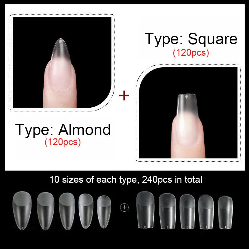 False Nails New Matte Tips Fake Nail Capsule