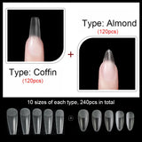 False Nails New Matte Tips Fake Nail Capsule