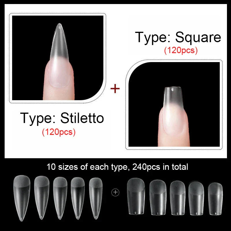 False Nails New Matte Tips Fake Nail Capsule