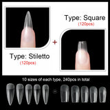 False Nails New Matte Tips Fake Nail Capsule