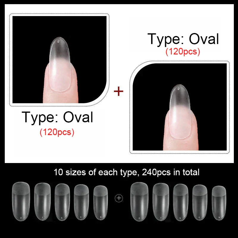 False Nails New Matte Tips Fake Nail Capsule