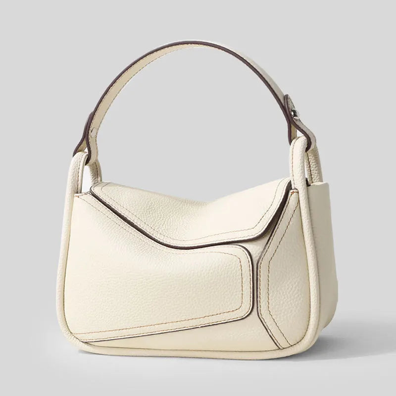 Famicare Women Handbag Cowhide Real Leather Small Lady