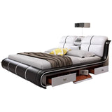 Fancy Wooden Queen Bed Adults Drawer Double Children