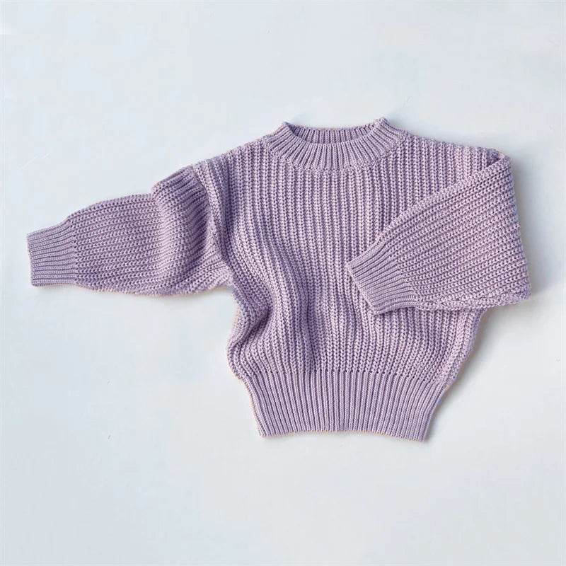 Fashion Baby Sweater Clothes Soft Knitted Loose Sweater