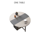 Fashion Folding Dining Table Furniture Multifunctional Round Movable