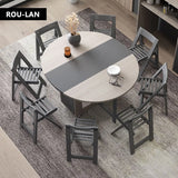 Fashion Folding Dining Table Furniture Multifunctional Round Movable