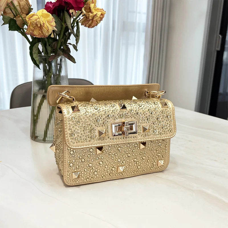 Fashion Liu Nail Shoulder Bag Luxury Hot Diamond