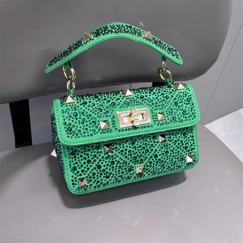 Fashion Liu Nail Shoulder Bag Luxury Hot Diamond