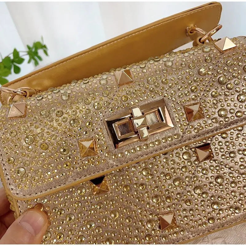 Fashion Liu Nail Shoulder Bag Luxury Hot Diamond