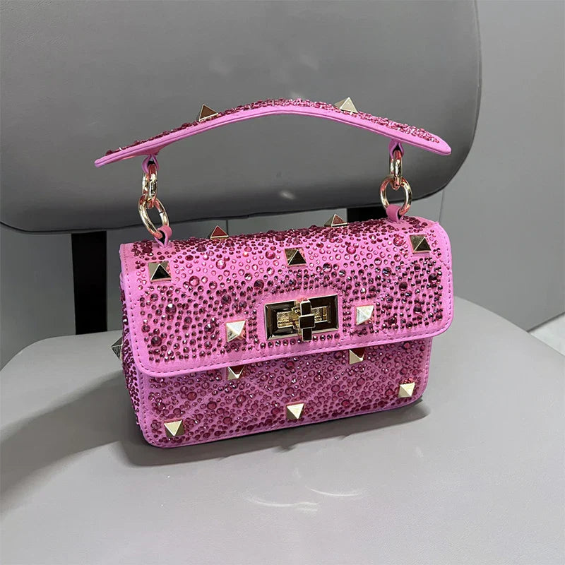 Fashion Liu Nail Shoulder Bag Luxury Hot Diamond