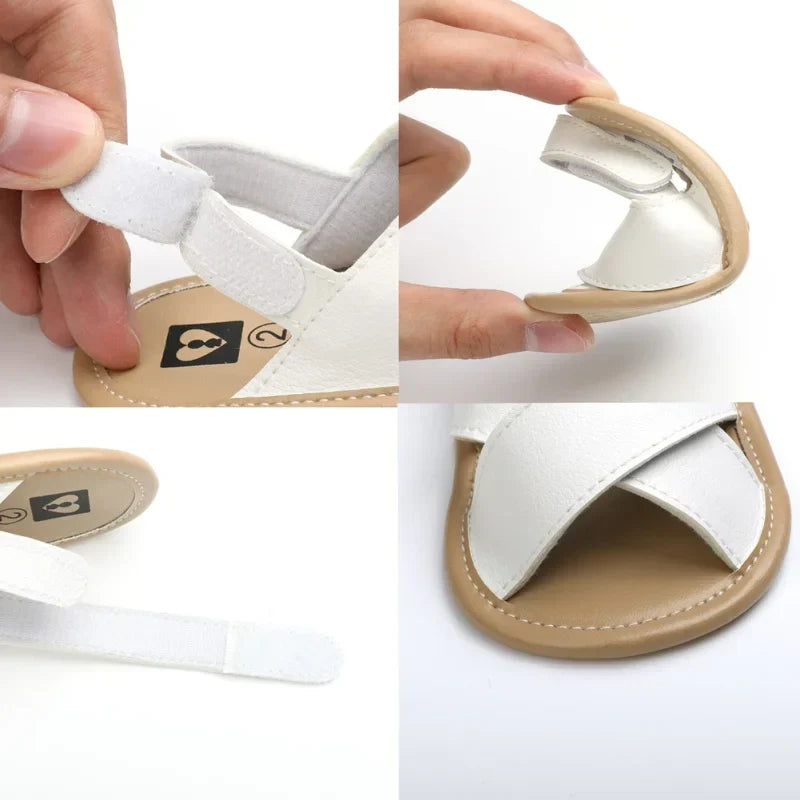 Fashion PU Leather Baby Boys Girls Shoes Summer