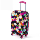 Fashion Suitcase Cover High Elastic Geometry Love Heart