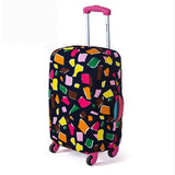 Fashion Suitcase Cover High Elastic Geometry Love Heart