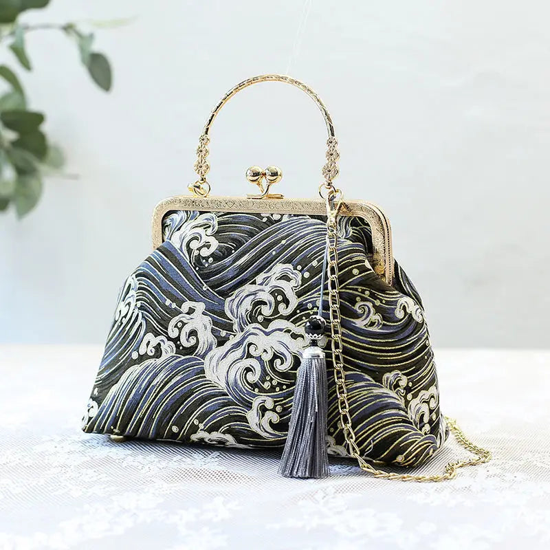 Fashion Vintage Fringe Bag Small Shell Bags Chain