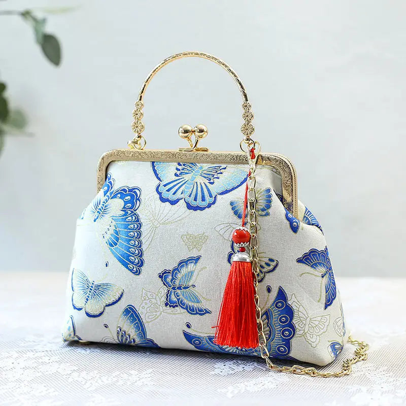 Fashion Vintage Fringe Bag Small Shell Bags Chain