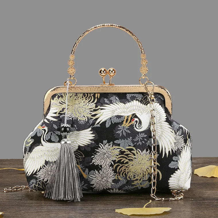 Fashion Vintage Fringe Bag Small Shell Bags Chain