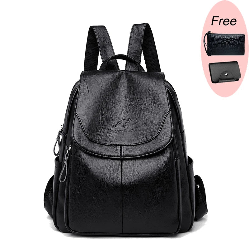 Fashion Women Backpack Luxury Designer Ladies Antitheft Backpack