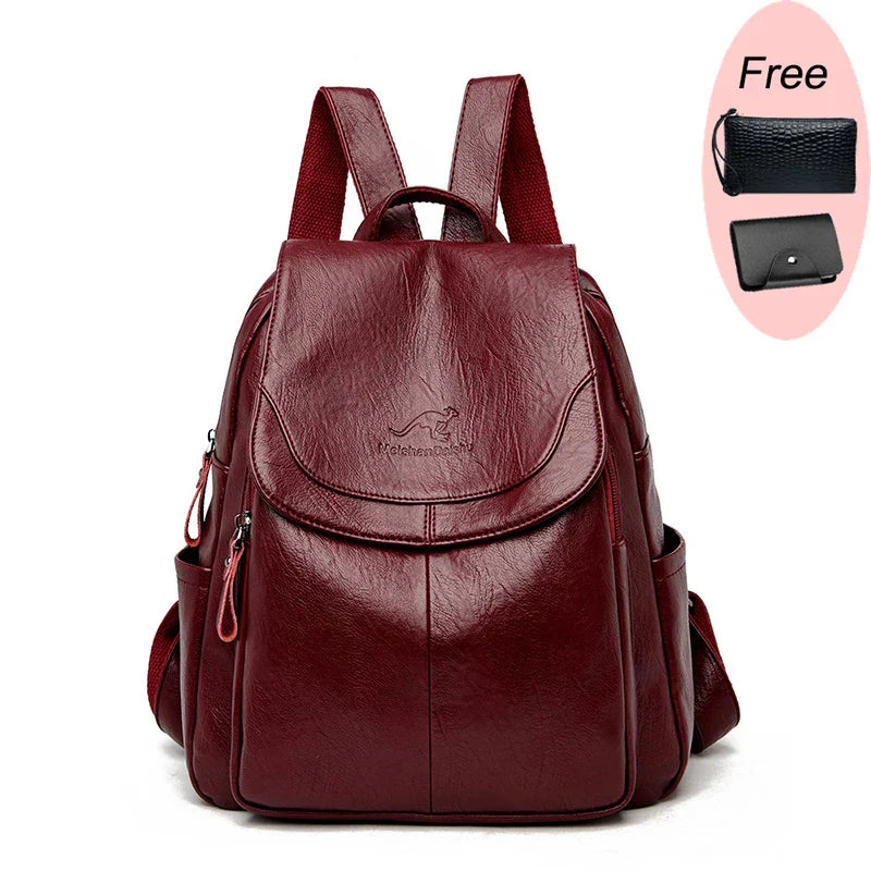 Fashion Women Backpack Luxury Designer Ladies Antitheft Backpack