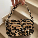 Fashion Women Handbag Leopard Leather Shoulder Bags Female
