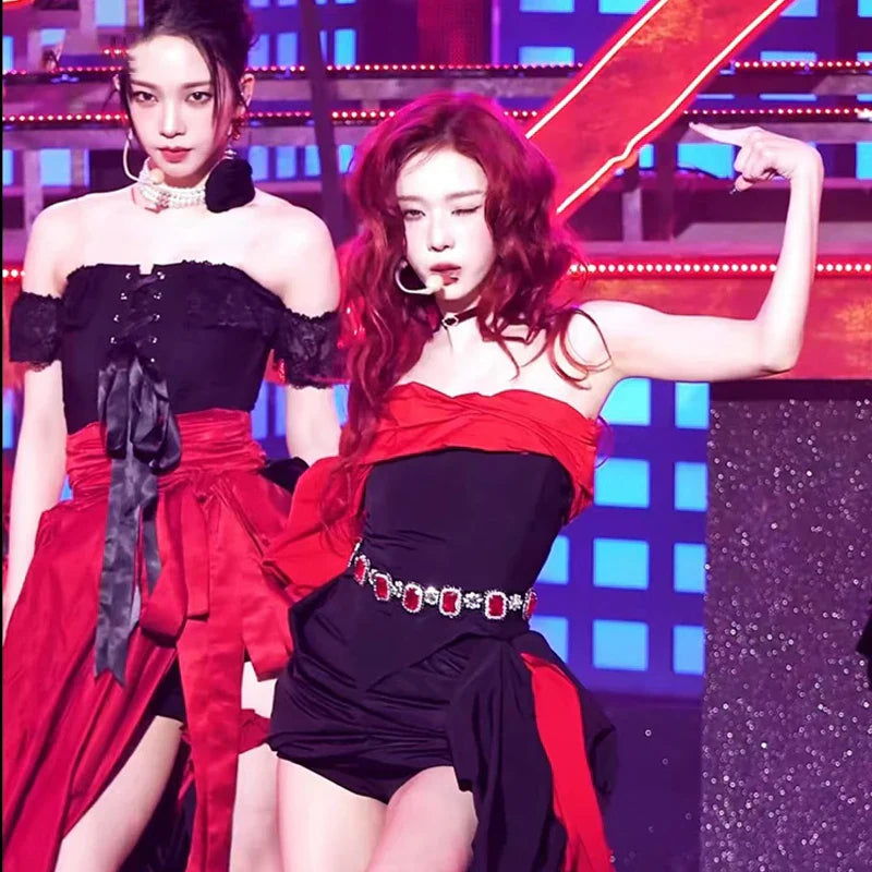Female Singer Jazz Dancer Costume Women Group Kpop