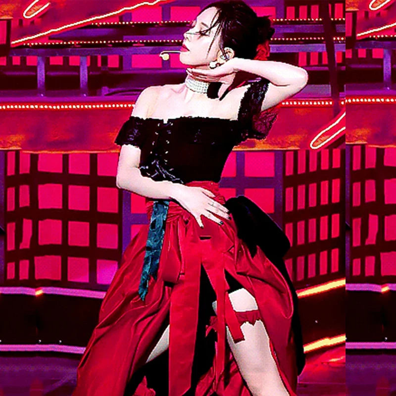 Female Singer Jazz Dancer Costume Women Group Kpop