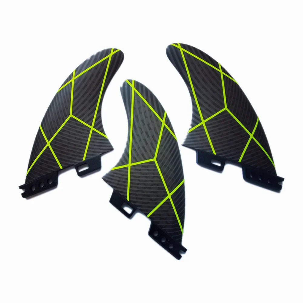 Fiberglass Surf Fins Thrusters Tri set Paddle Board