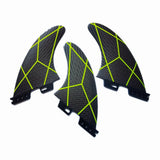 Fiberglass Surf Fins Thrusters Tri set Paddle Board
