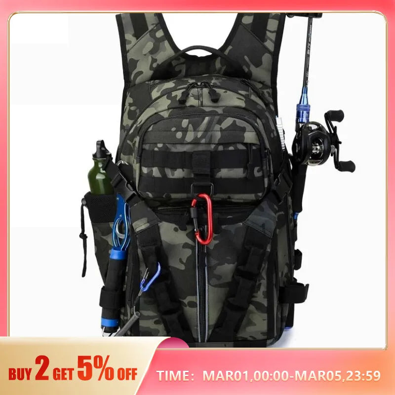 Fishing Box Rod Large-capacity Fishing Backpack Carp Fishing