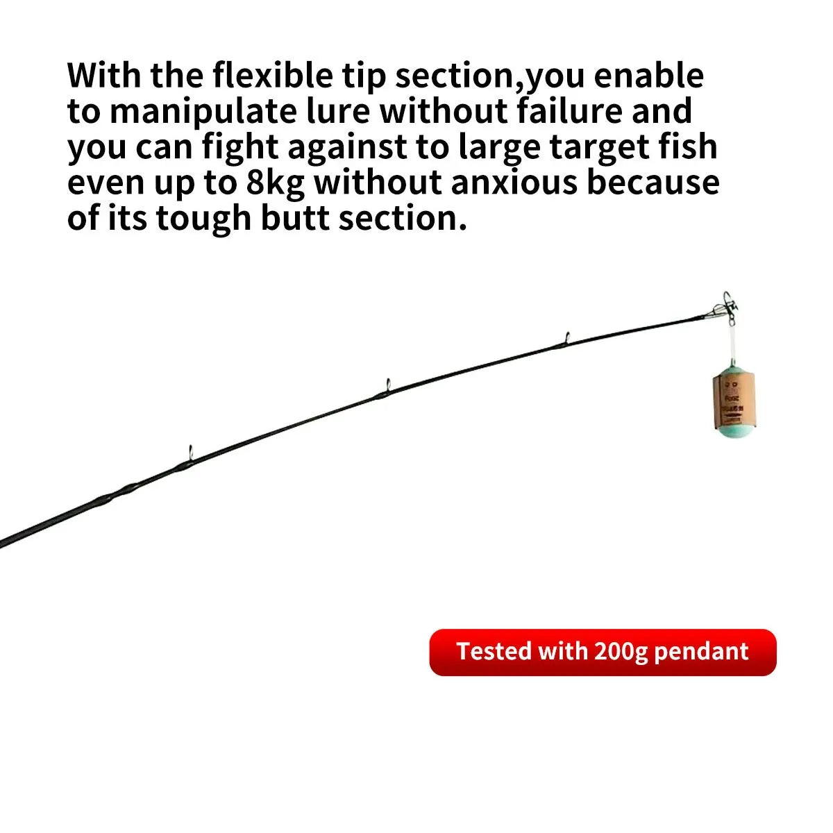 Fishing Rod 6 Section Casting Spinning Portable Travel