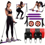Fitness Pilates Bar Kit Resistance Bands with Ab