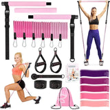 Fitness Yoga Pilates Bar Kit with Resistance Bands