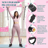 Fitness Yoga Pilates Bar Kit with Resistance Bands