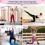 Fitness Yoga Pilates Bar Kit with Resistance Bands