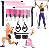 Fitness Yoga Pilates Bar Kit with Resistance Bands