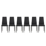 [Flash Sale]7-Piece Dining Table Chair Set 1 Glass