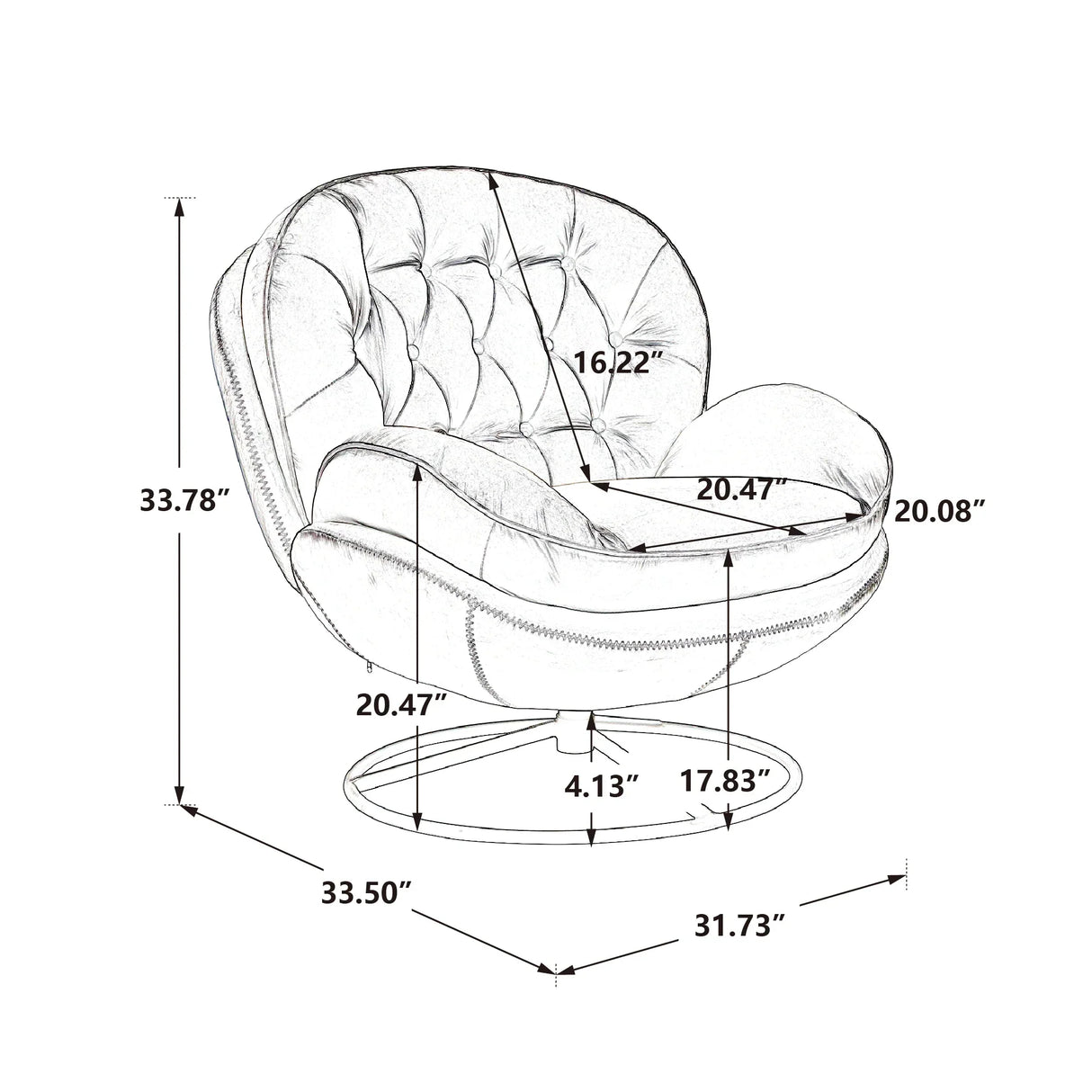 [Flash Sale]Lounge Chair Accent Chair TV Chair Living