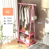 Floor Clothes Rack Standing Hangers Wooden Hanger