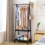 Floor Clothes Rack Standing Hangers Wooden Hanger