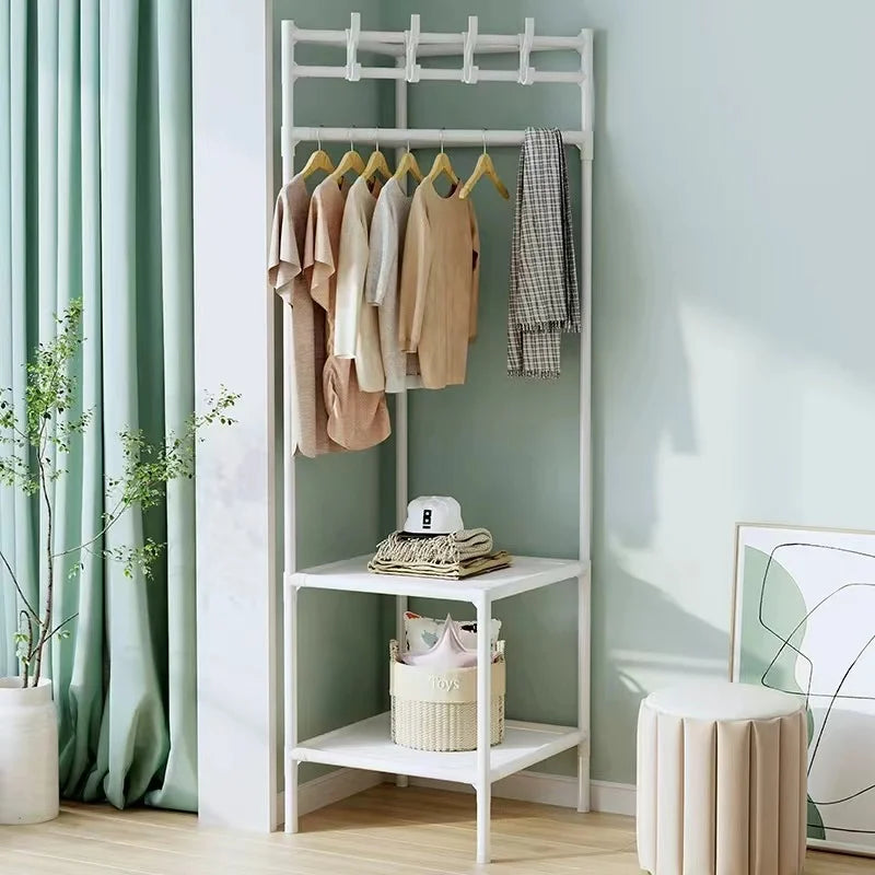 Floor Corner Rack Clothes Rack Jackets Coat Rack