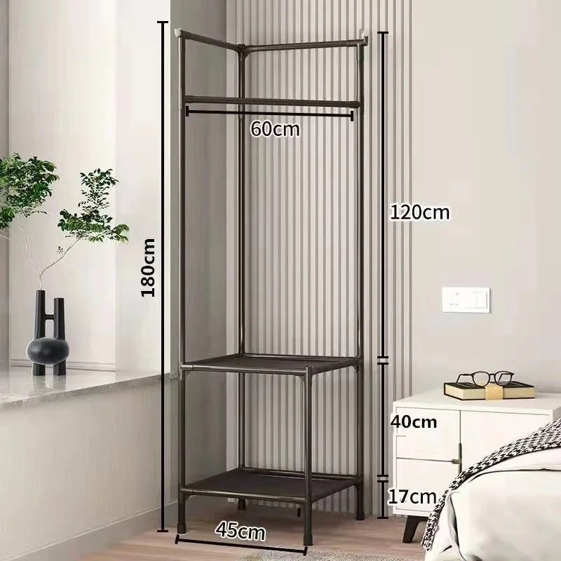 Floor Corner Rack Clothes Rack Jackets Coat Rack