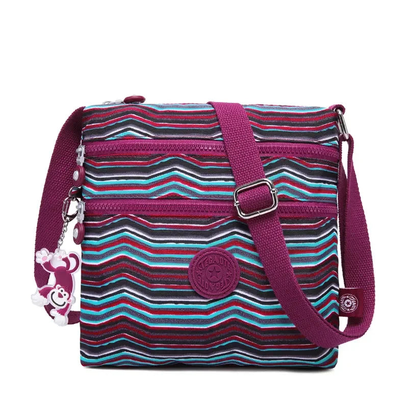 Floral Women Messenger Bag Nylon Women Shoulder Crossbody Bags Female Fashion Ladies Handbags School Bags Sac à main purse bolsa