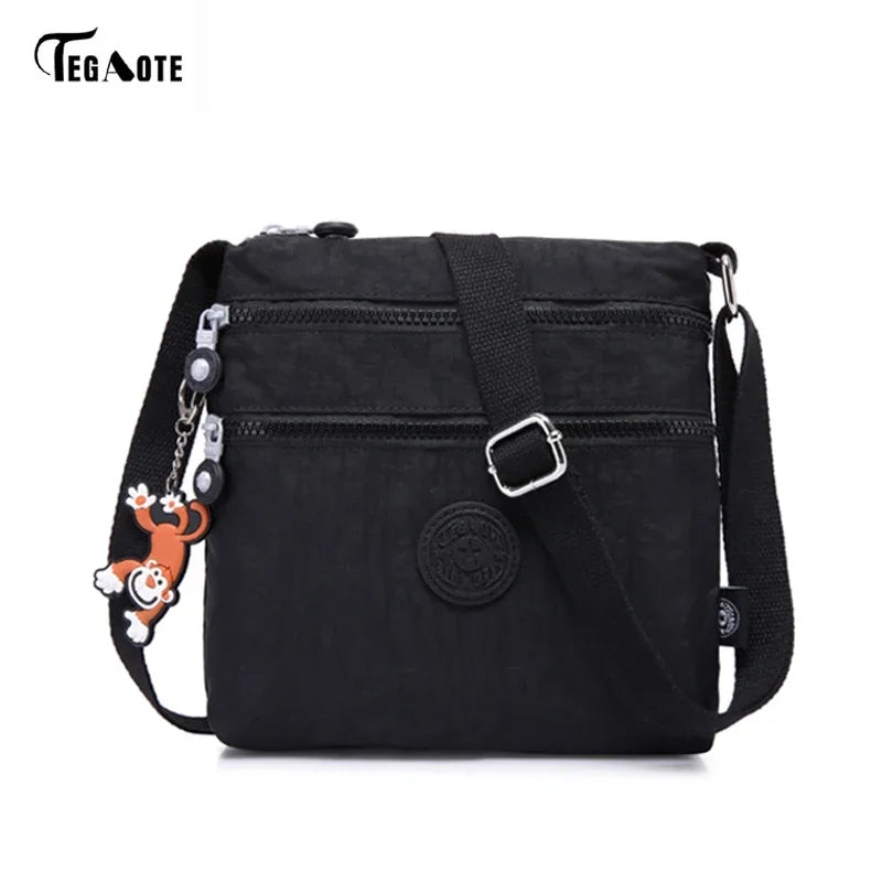 Floral Women Messenger Bag Nylon Women Shoulder Crossbody Bags Female Fashion Ladies Handbags School Bags Sac à main purse bolsa