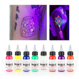 Fluorescent Tattoo Pigment 8 Colors Purple Light Professional