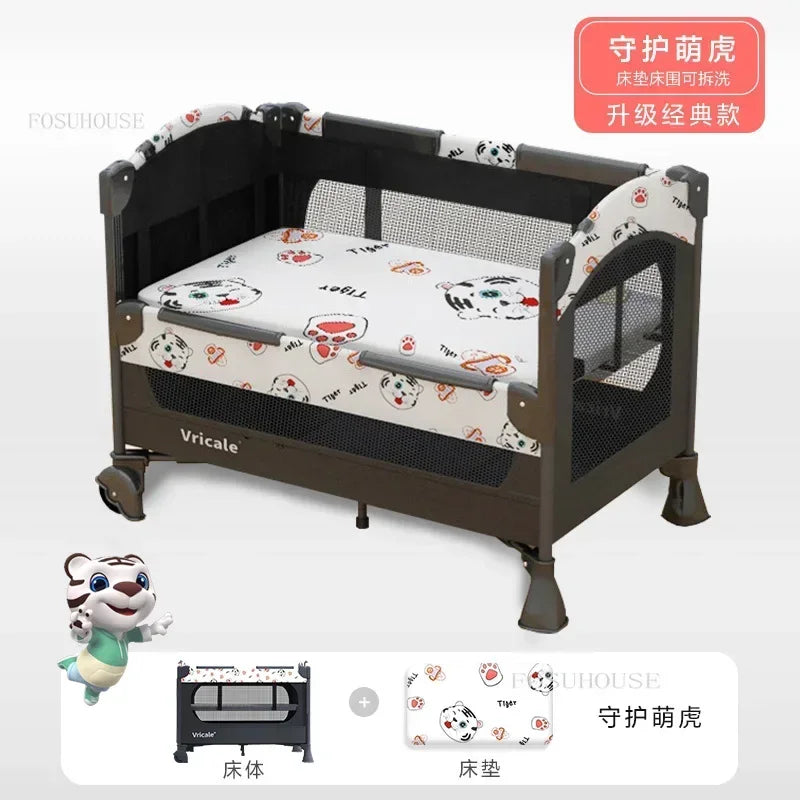 Foldable Baby Cradle Bed Multi-functional Children's Beds Portable